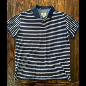Jos A Bank 1905 Blue Striped XL Polo Shirt